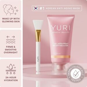 YURI Collagen Night Wrapping Mask with Brush